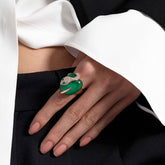ANELLO MALAFEMMINA PICCOLO DEMI PAVÉ
